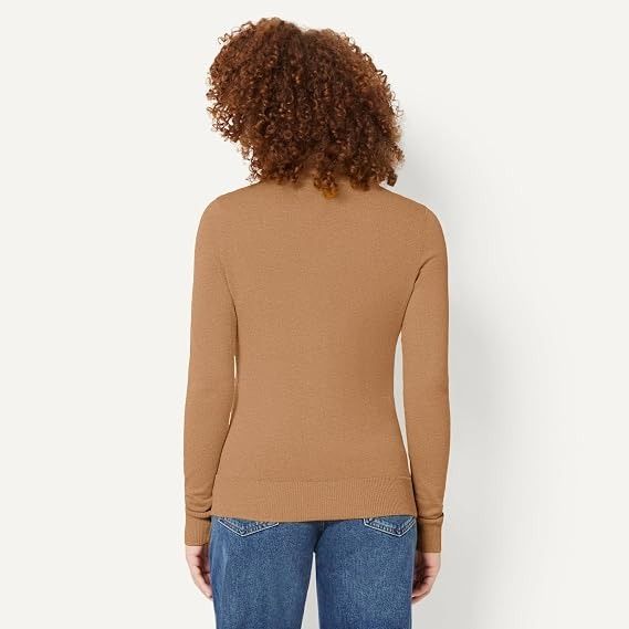 Brown Button-Up Cardigan Sweater image 3